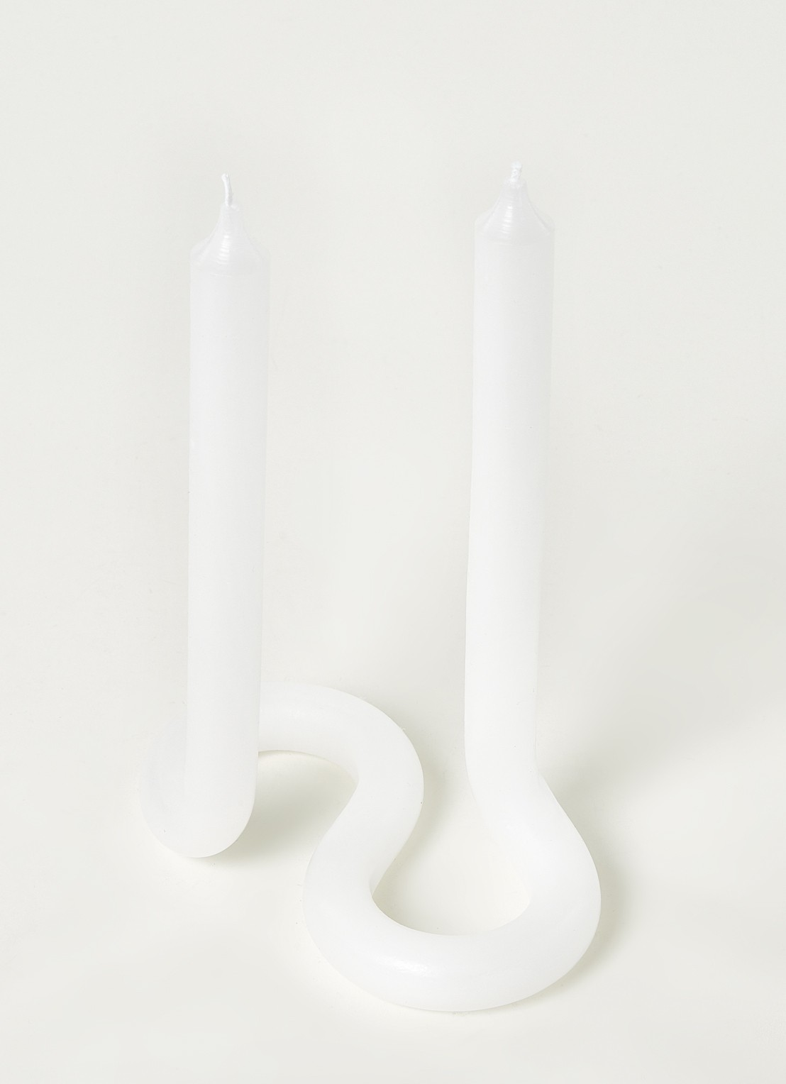 Lex Pott Twist kaars  - detail wit