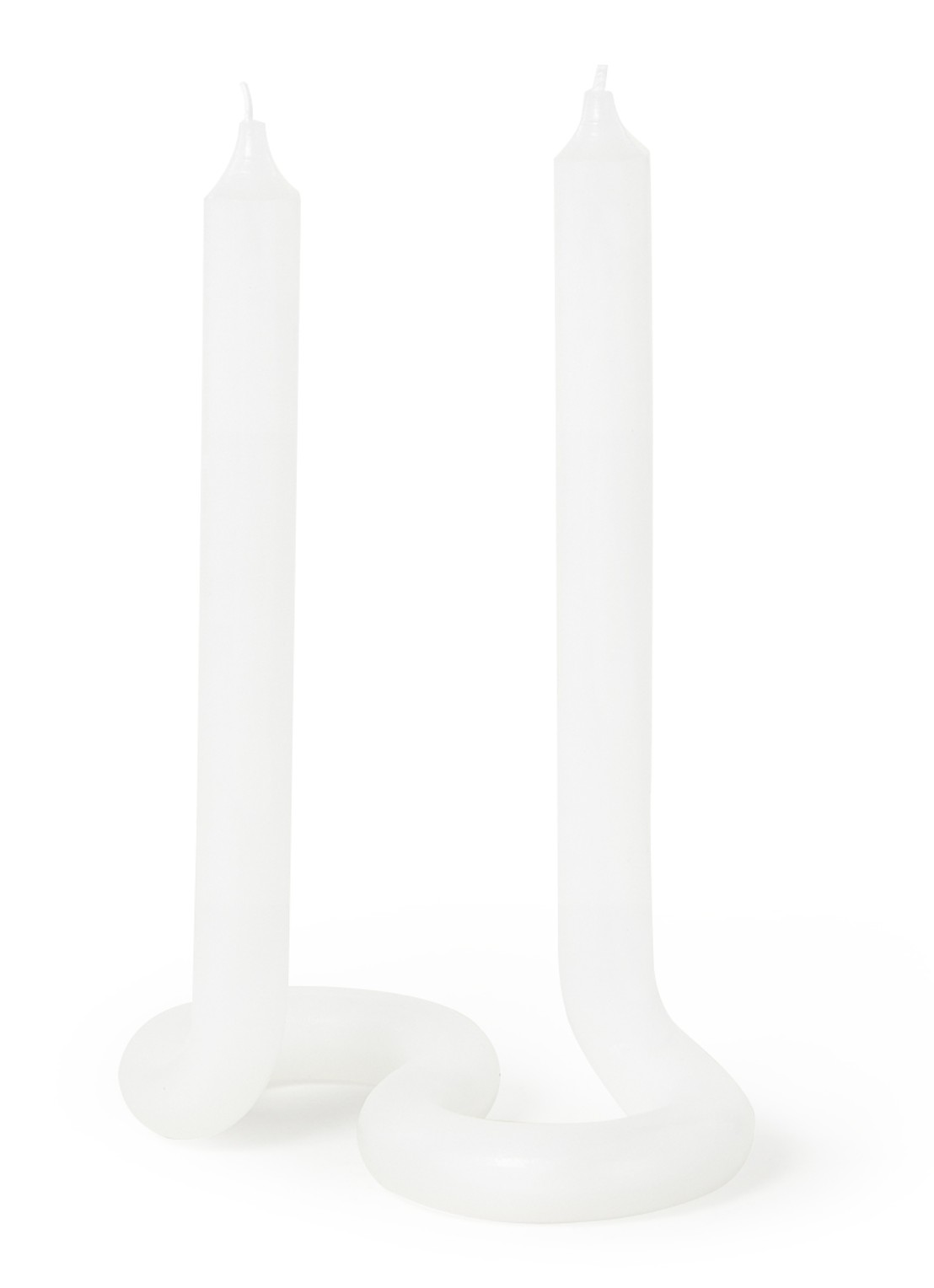 Lex Pott Twist kaars  - voorkant 2 wit