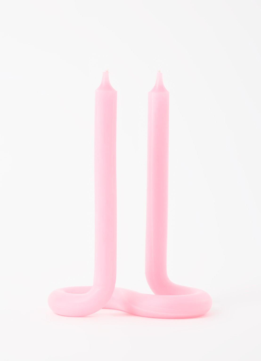 Lex Pott Twist kaars - voorkant 2 roze