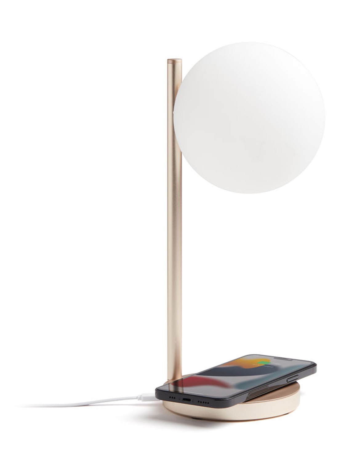 Lexon Bubble tafellamp met oplaadfunctie 30 cm - detail 3 goud
