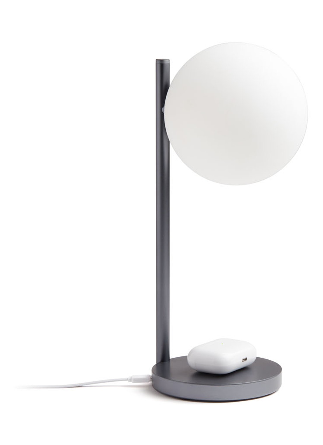 Lexon Bubble tafellamp met oplaadfunctie 30 cm - detail 3 grijs