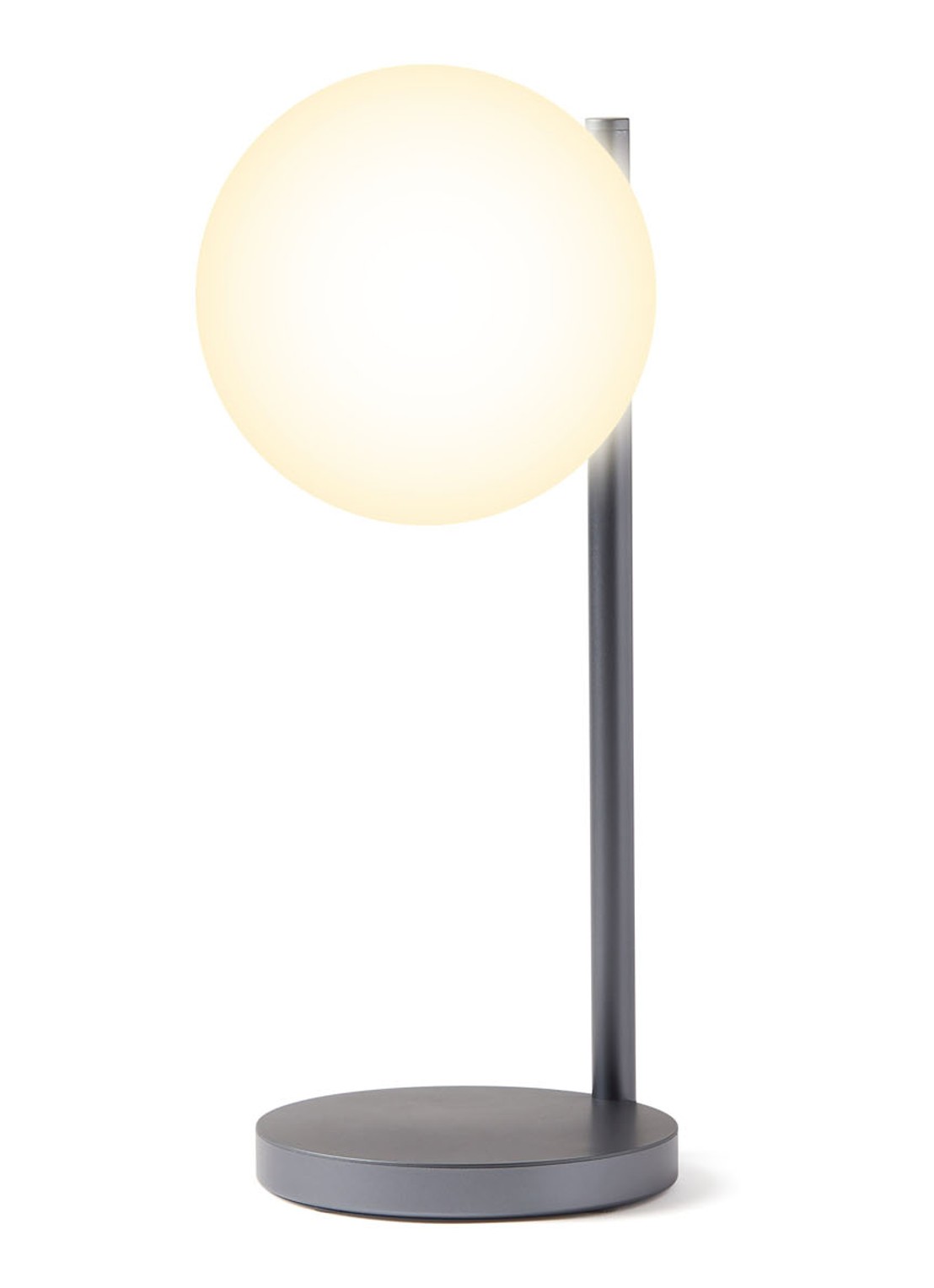 Lexon Bubble tafellamp met oplaadfunctie 30 cm - voorkant 7 grijs