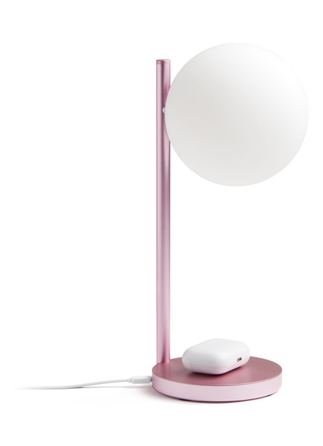 Lexon Bubble tafellamp met oplaadfunctie 30 cm - detail roze
