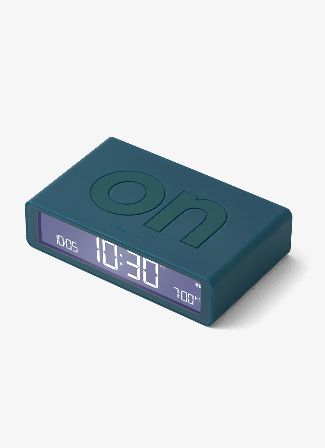 Lexon Flip Classic wekker - detail 5 blauw