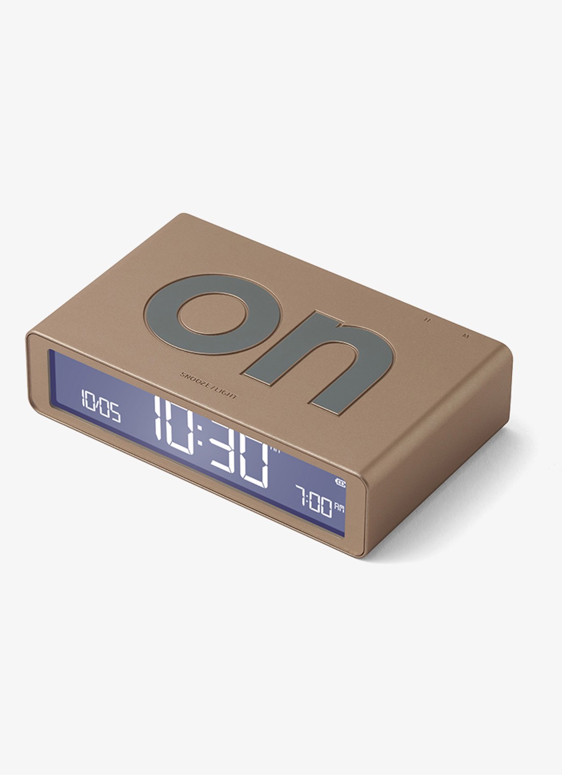 Lexon Flip Classic wekker - voorkant 2 geel