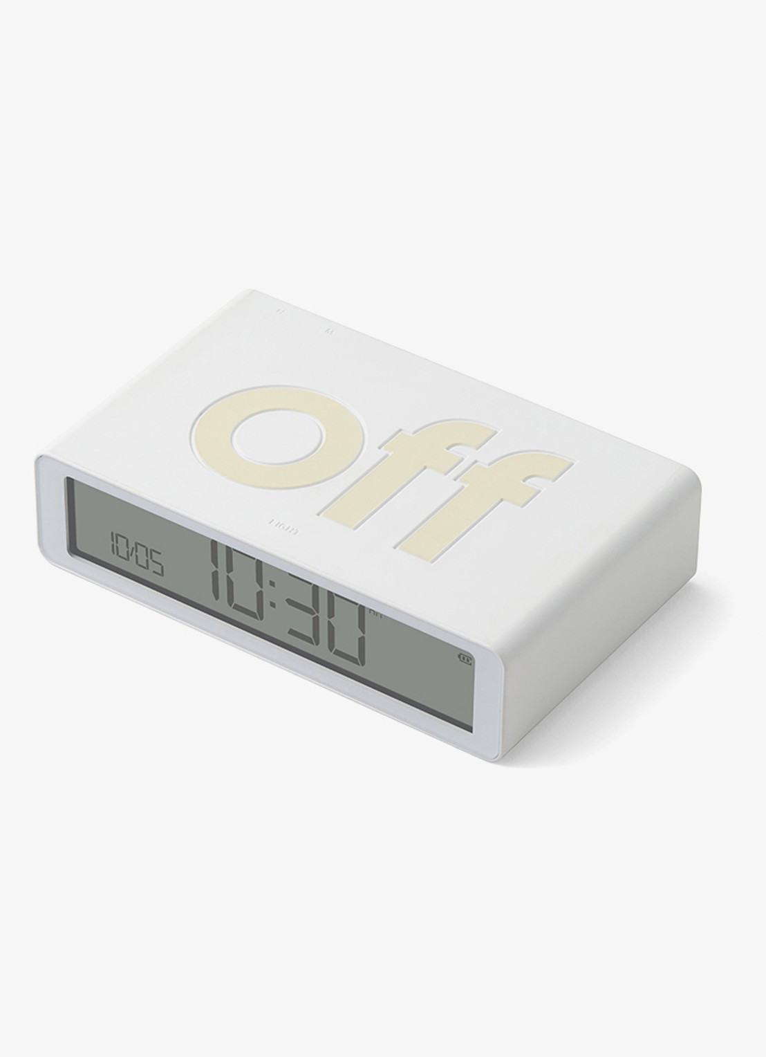 Lexon Flip Classic wekker - achterkant wit
