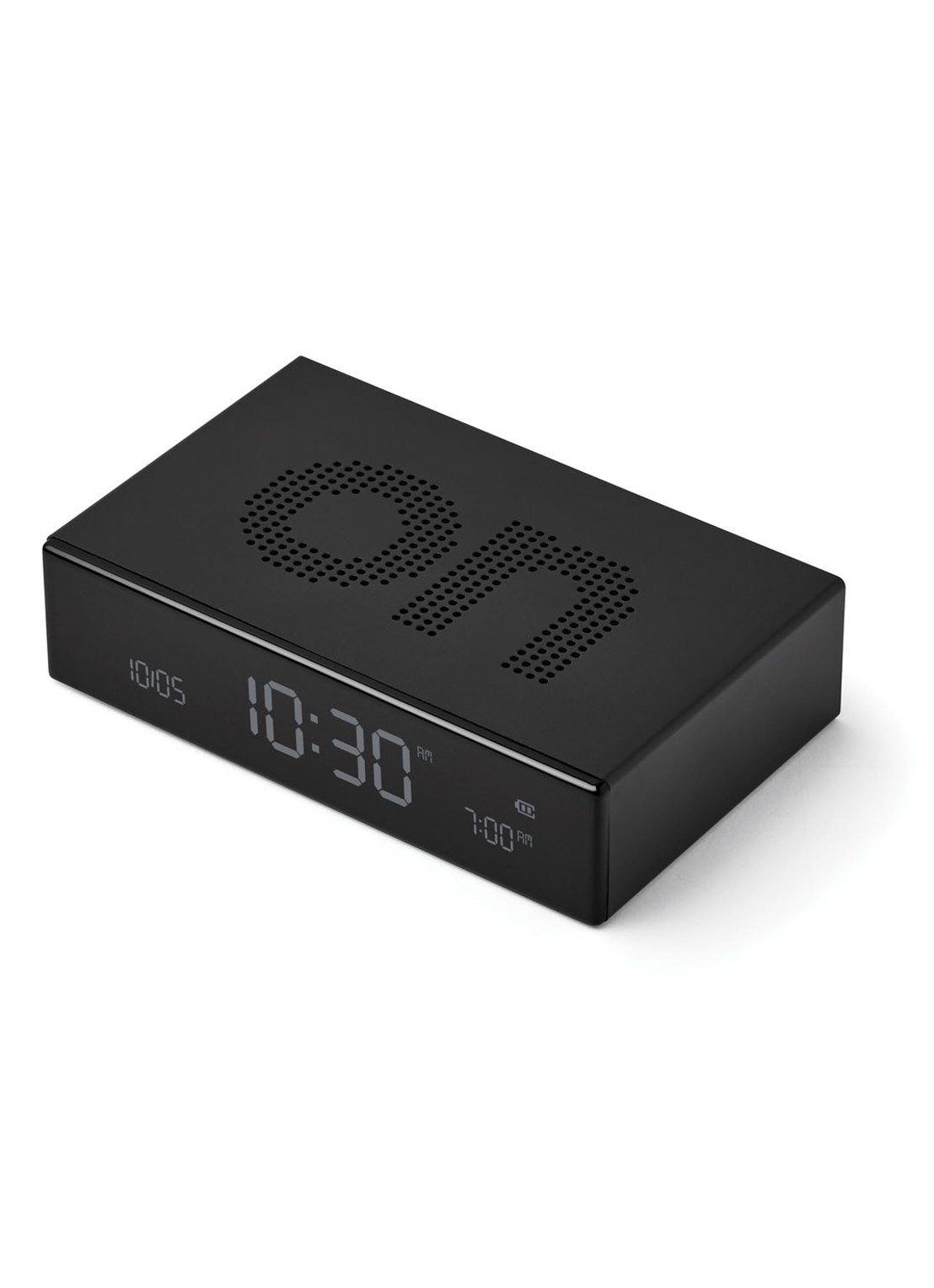 Lexon Flip Premium digitale wekker - detail 4 zwart