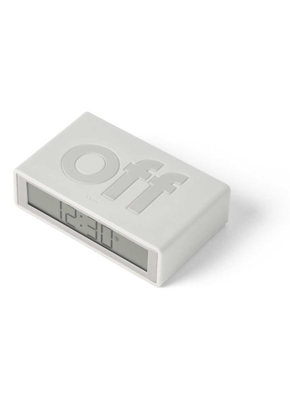 Lexon Flip RCC digitale wekker - detail 4 wit