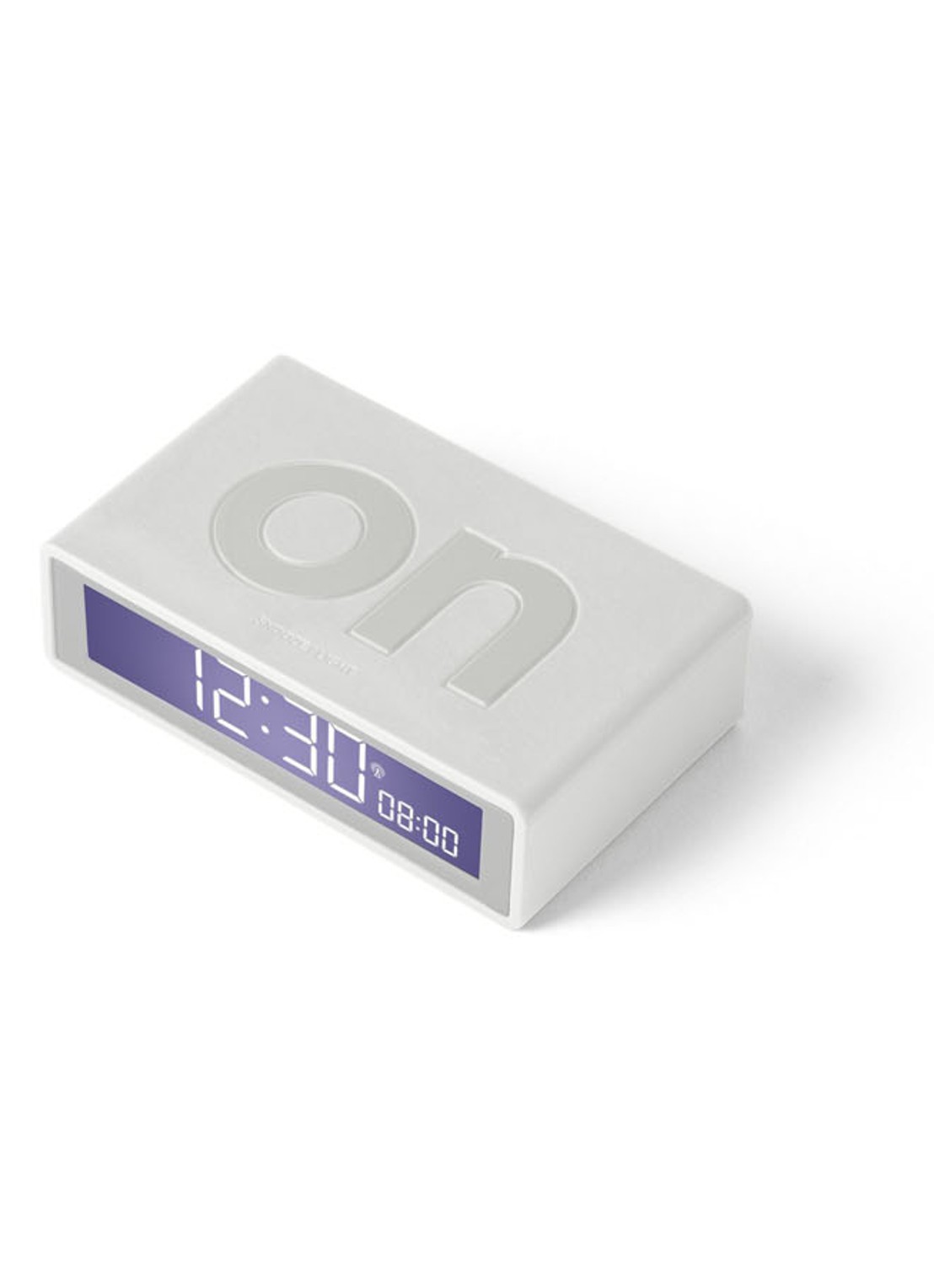 Lexon Flip RCC digitale wekker - detail 7 wit