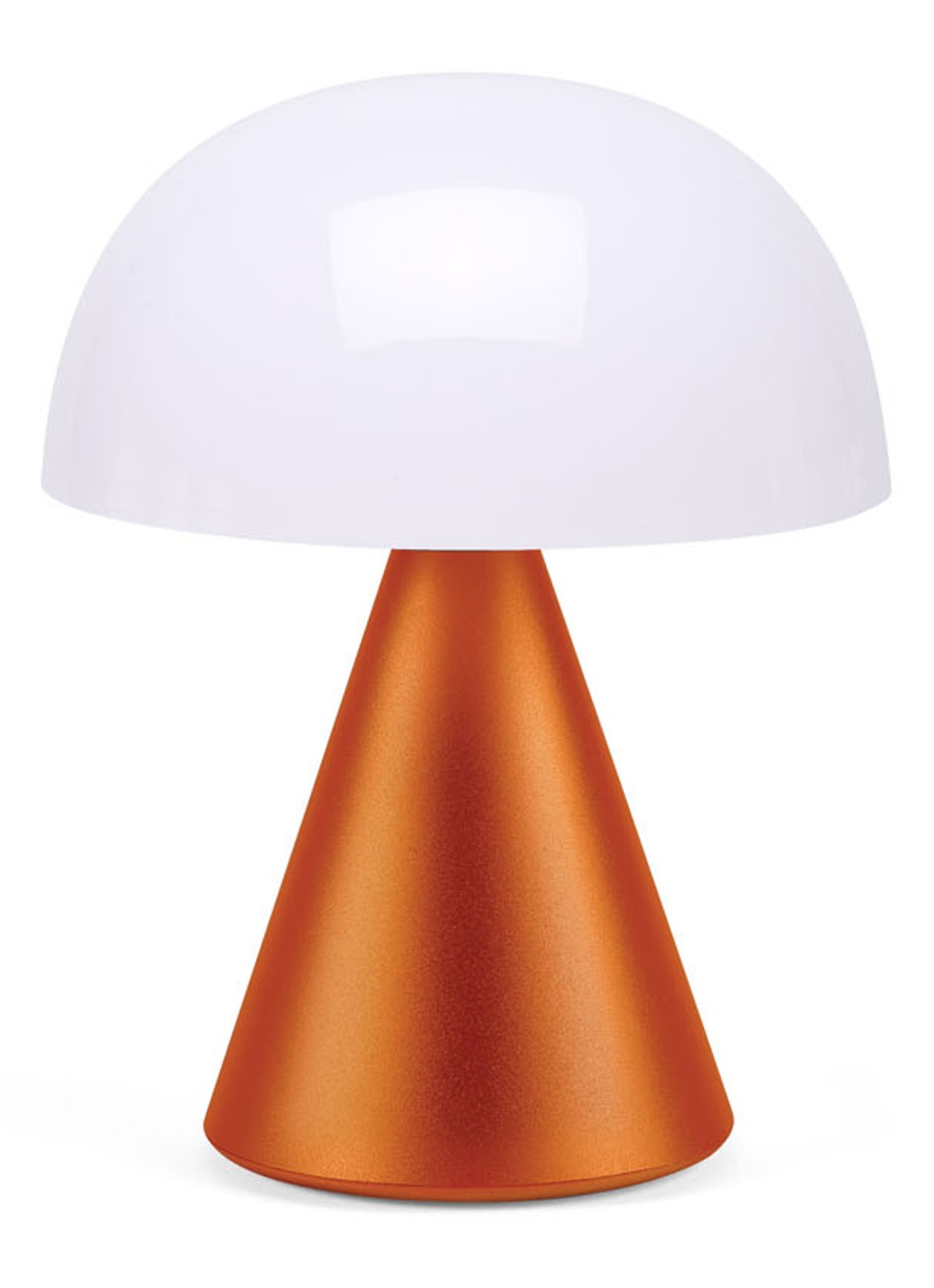 Lexon Mina Large tafellamp 17 x Ø14 cm - voorkant oranje