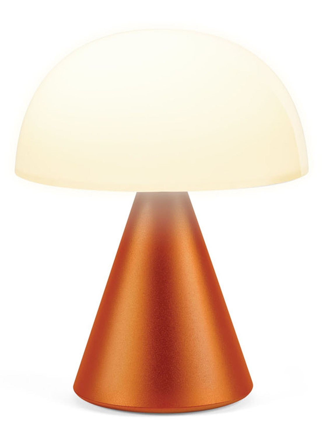 Lexon Mina Large tafellamp 17 x Ø14 cm - voorkant 2 oranje