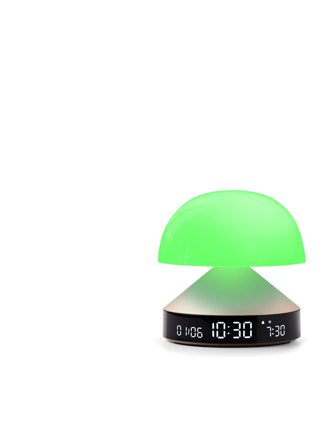 Lexon Mina Sunrise digitale wekker 11 cm - achterkant 6 goud