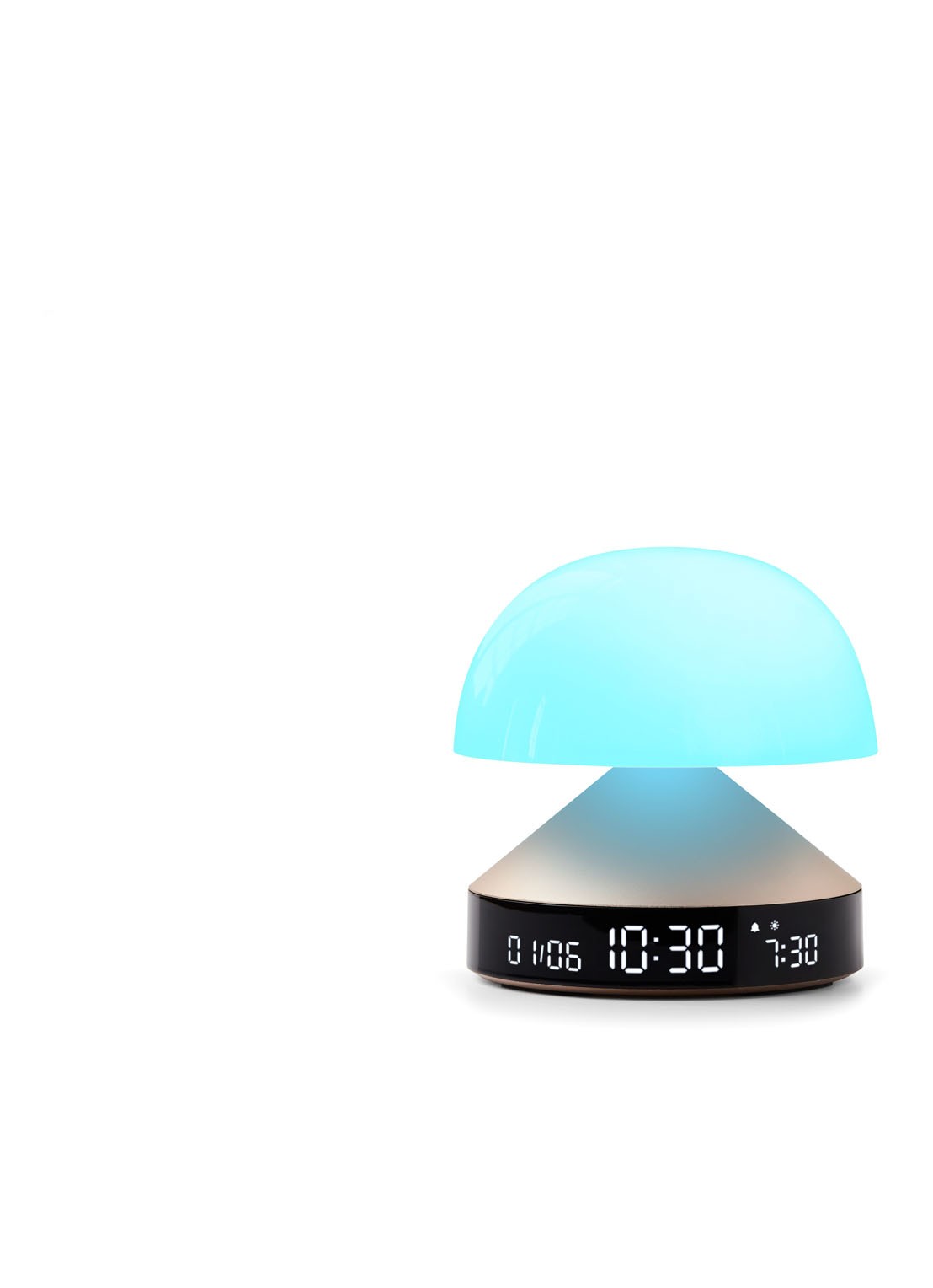 Lexon Mina Sunrise digitale wekker 11 cm - detail 2 goud