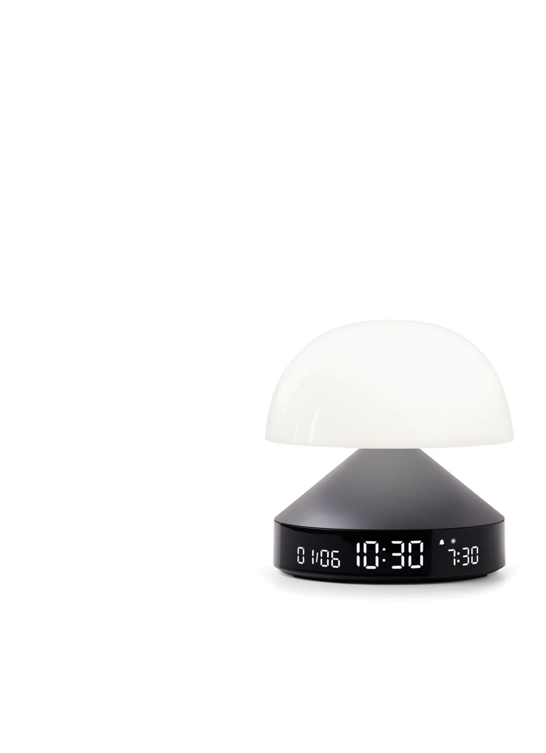 Lexon Mina Sunrise digitale wekker 11 cm - voorkant 2 antraciet