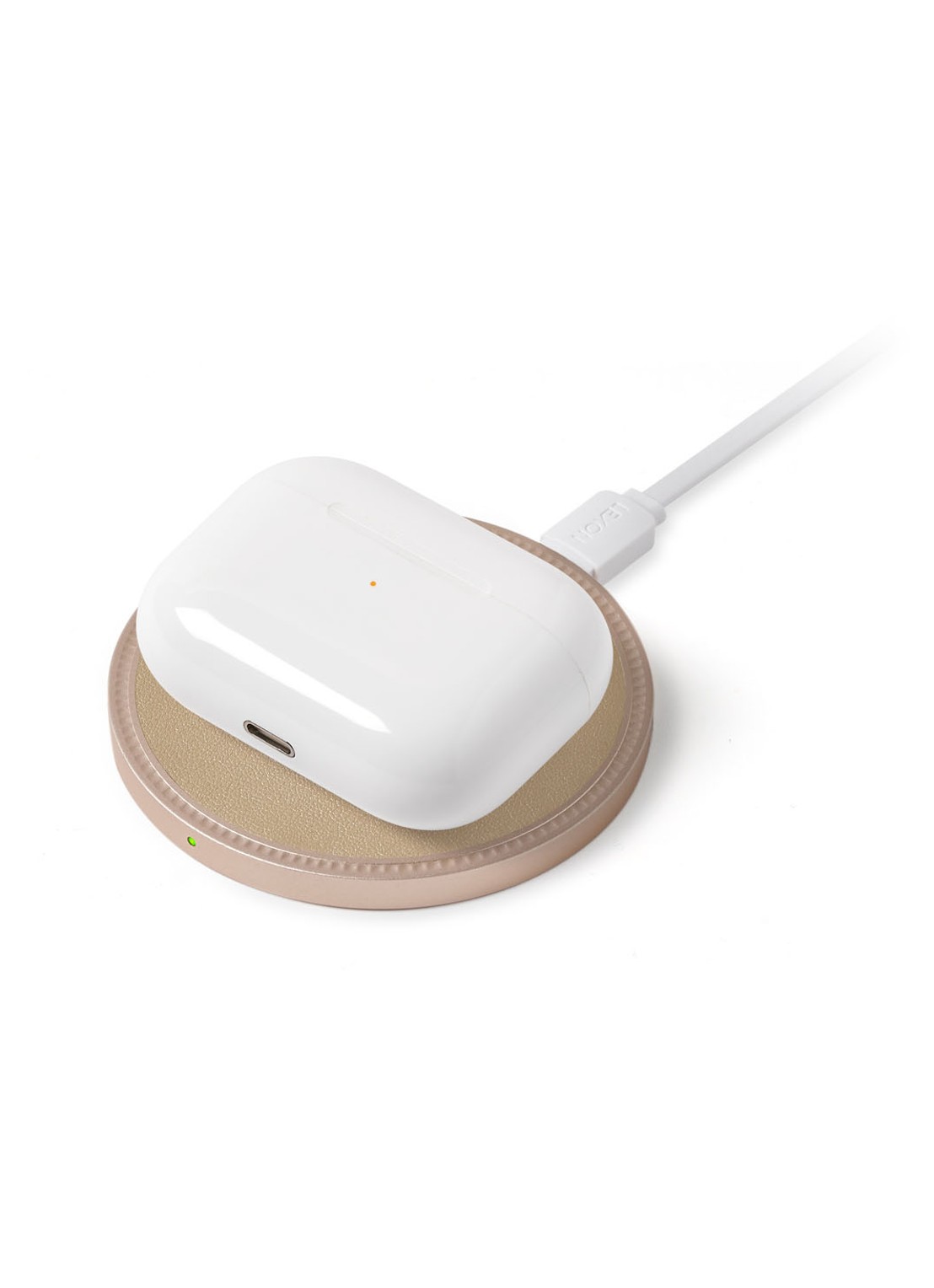 Lexon Powerup draadloze oplader - voorkant 2 goud
