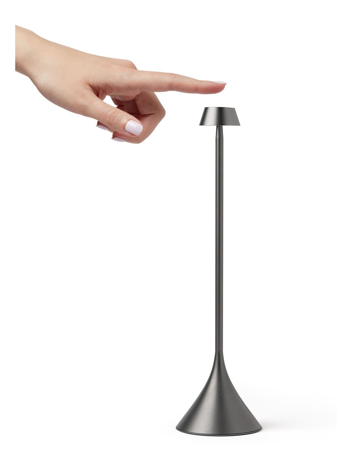 Lexon Steli Shade draadloze tafellamp 28,6 cm x Ø7,7 cm - detail 3 donkergrijs
