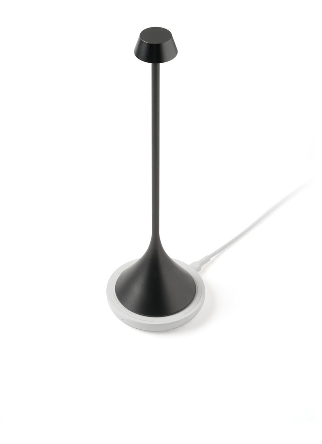 Lexon Steli Shade draadloze tafellamp 28,6 cm x Ø7,7 cm - voorkant 4 donkergrijs