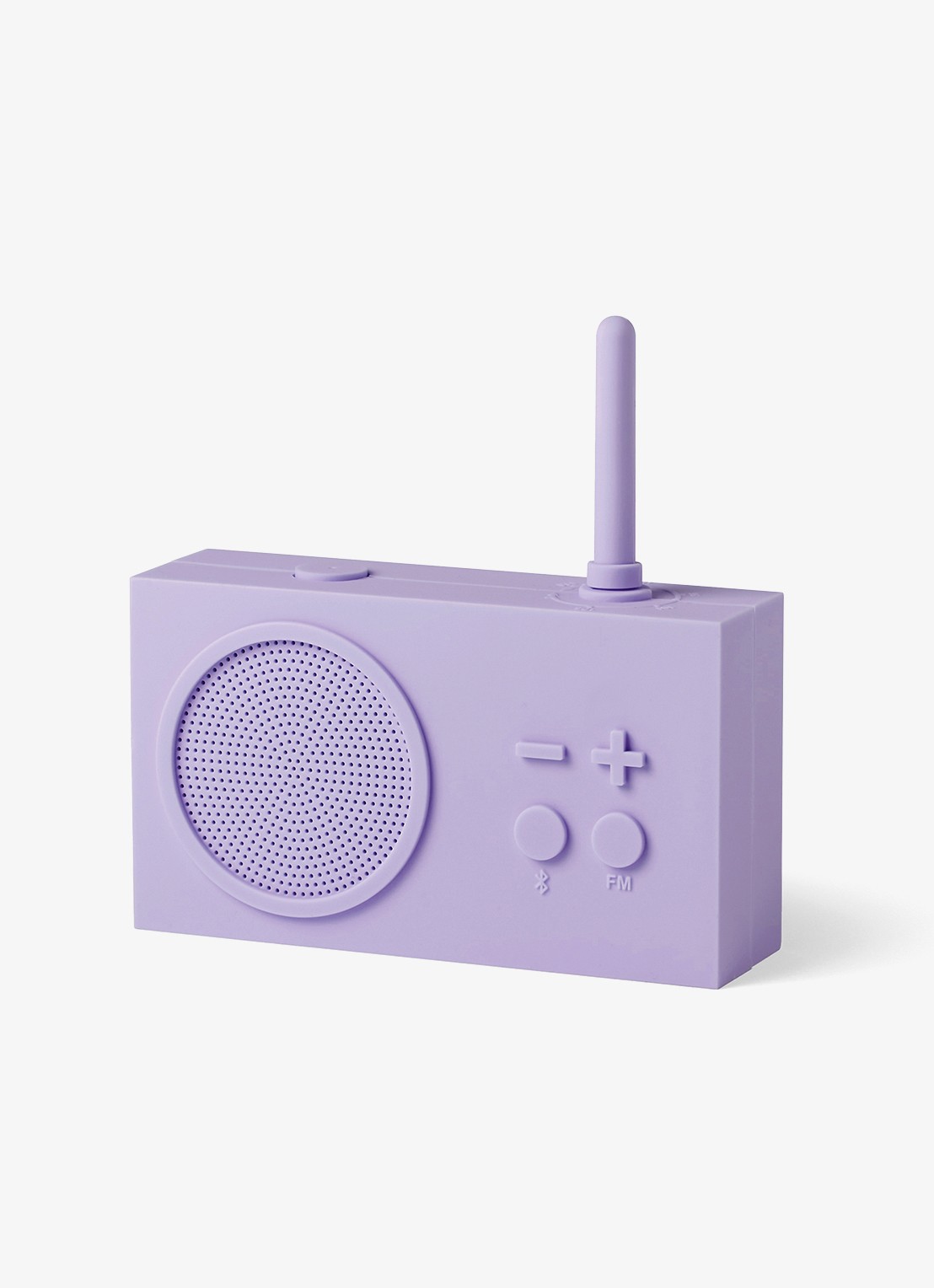 Lexon Tykho 3 FM radio & bluetooth speaker  - voorkant 2 paars