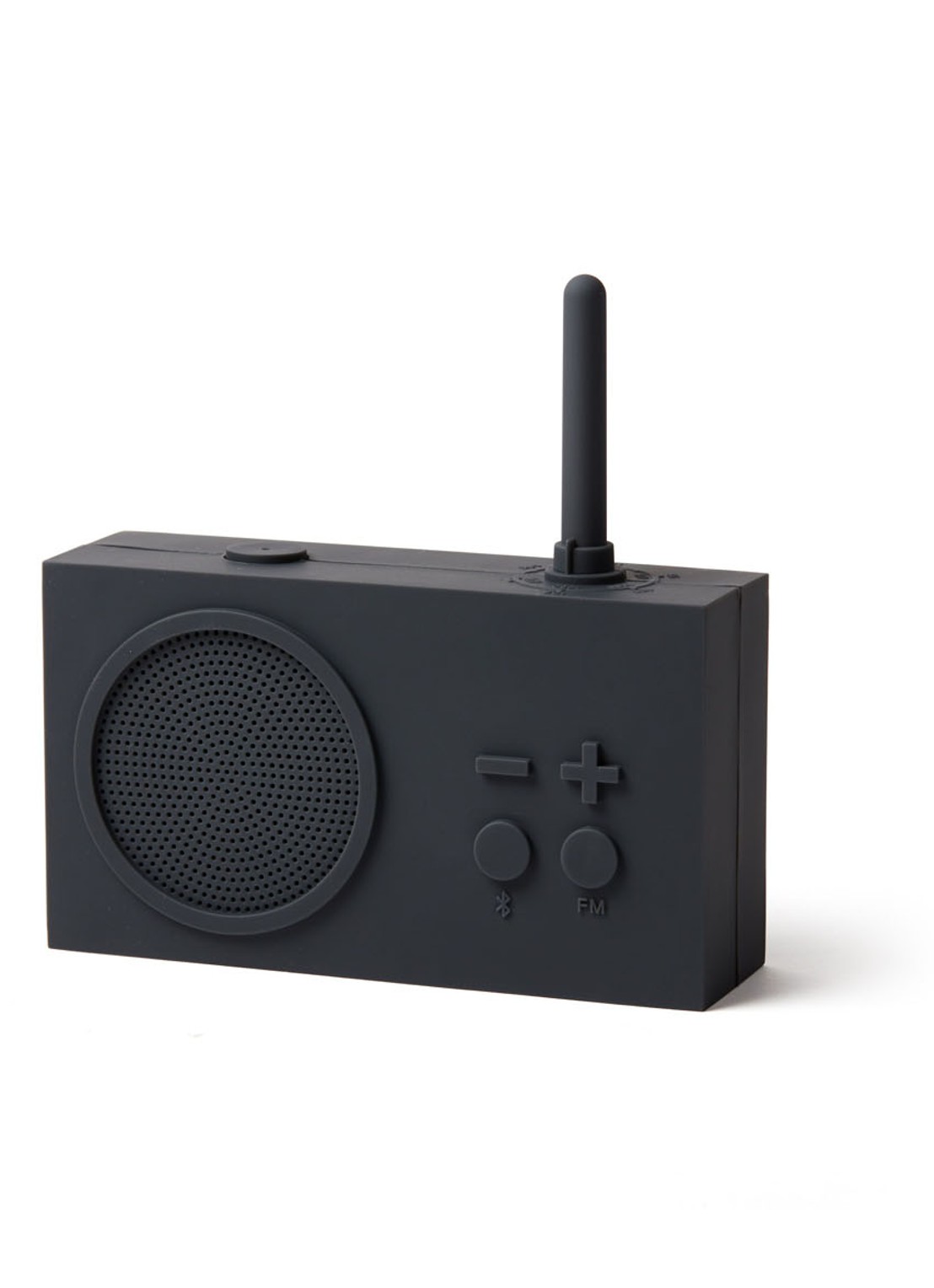 Lexon Tykho 3 waterproof radio & bluetooth speaker - voorkant 2 antraciet