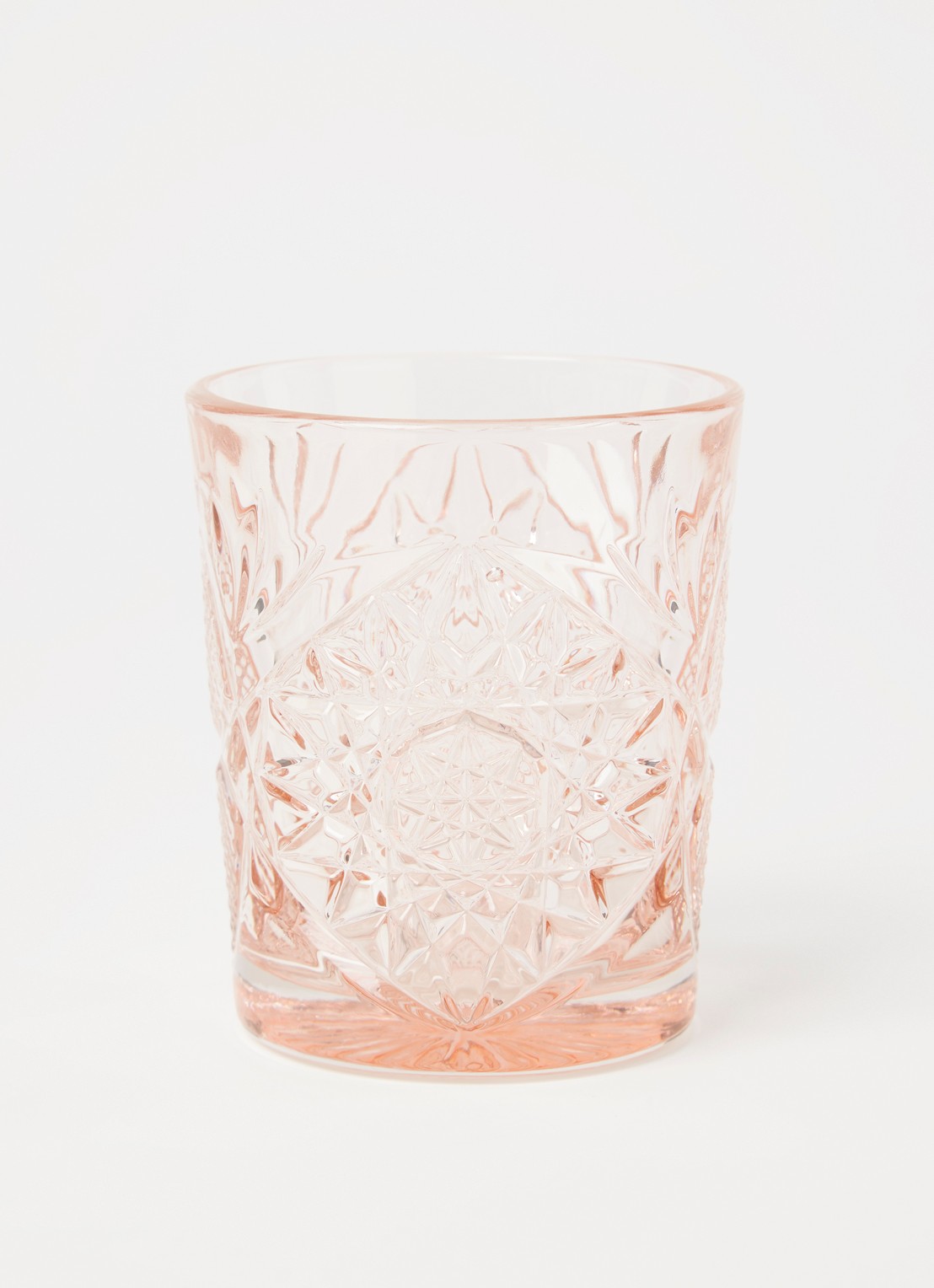Libbey Hobstar Tumbler glas 35 cl - voorkant 2 koraalroze
