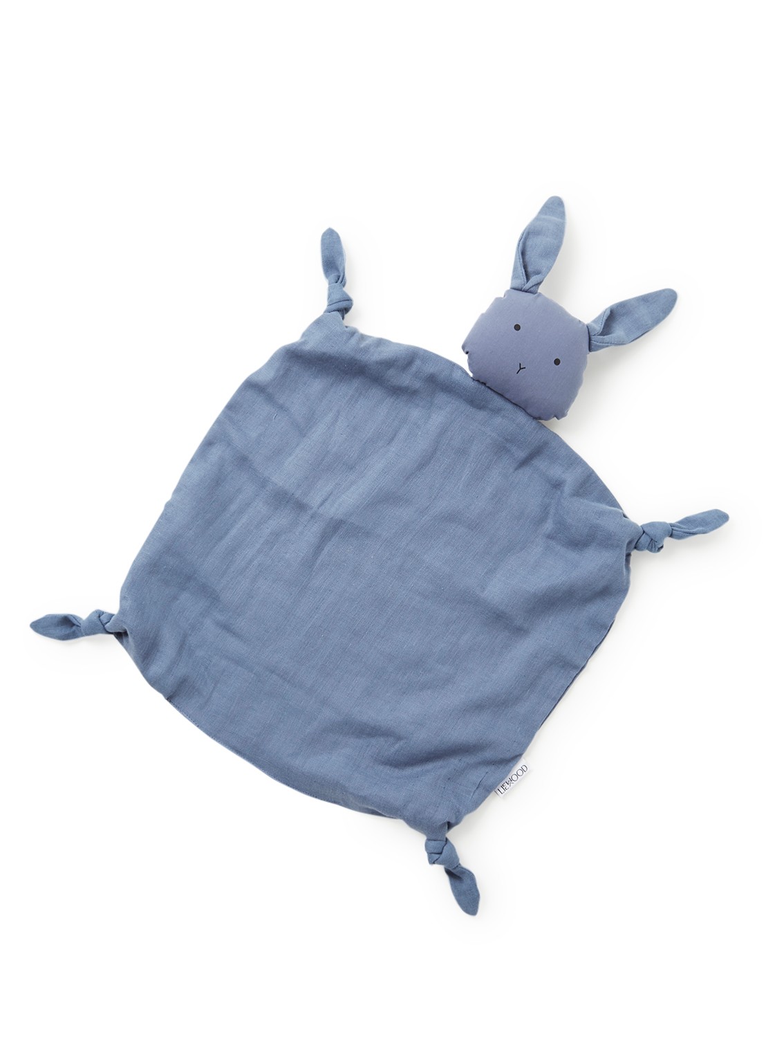 Liewood Agnete konijn knuffeldoekje - voorkant blauw