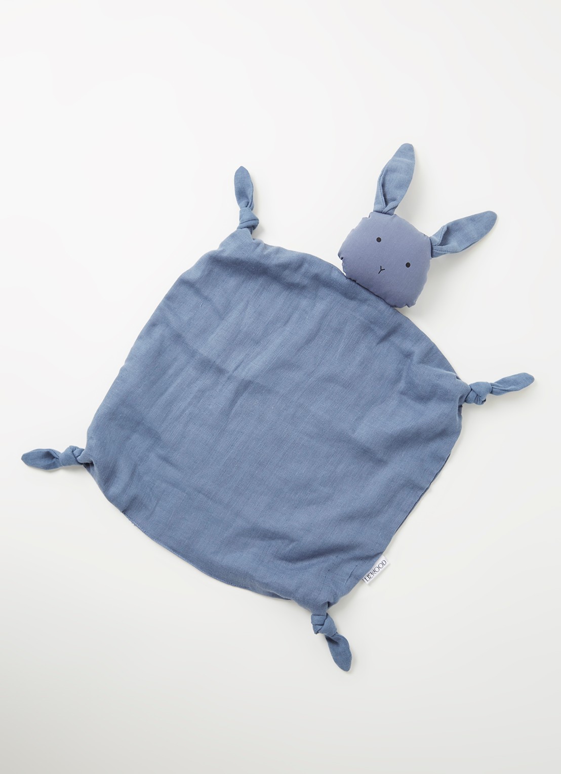 Liewood Agnete konijn knuffeldoekje - voorkant 2 blauw