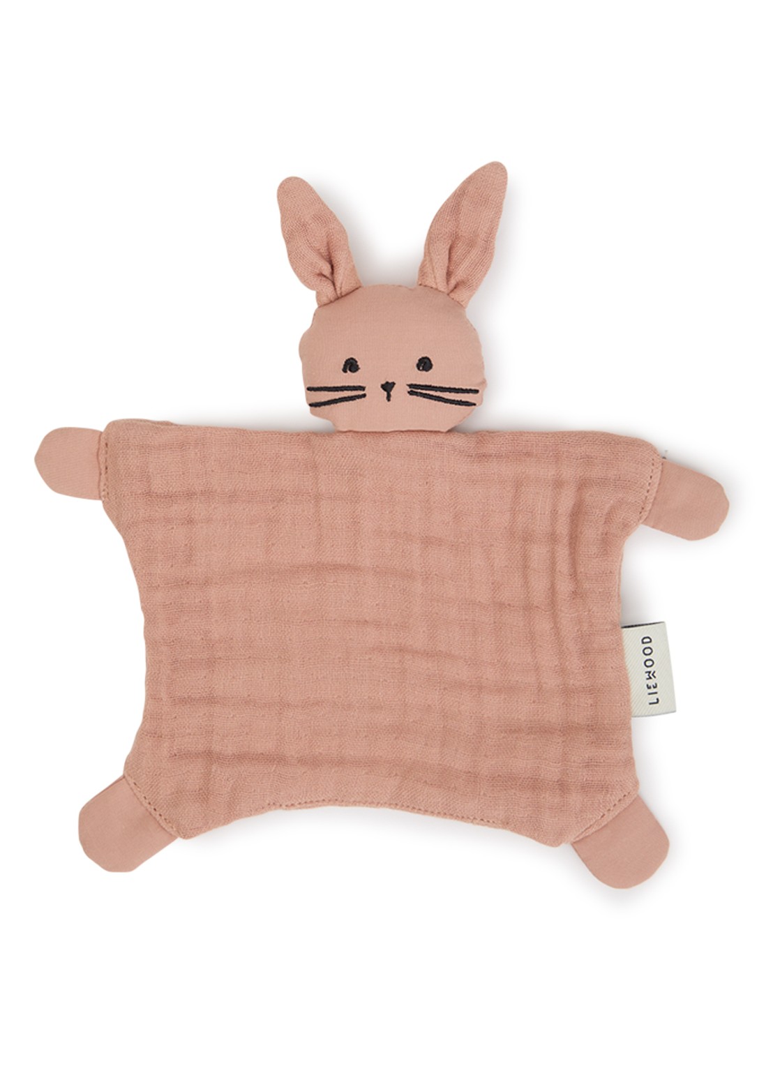 Liewood Amaya Rabbit knuffeldoekje - voorkant oudroze