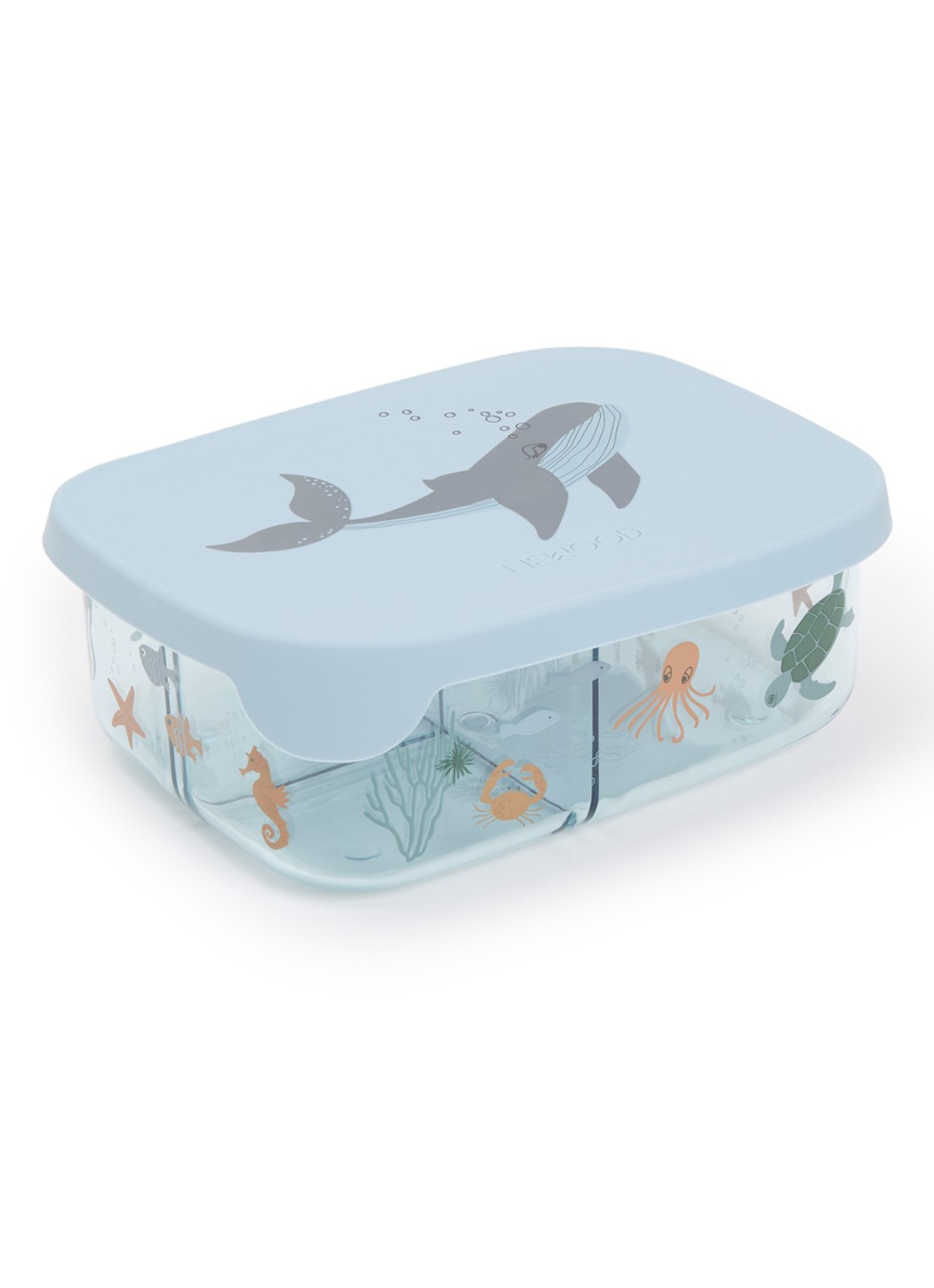Liewood Arthur lunchbox - voorkant staalblauw