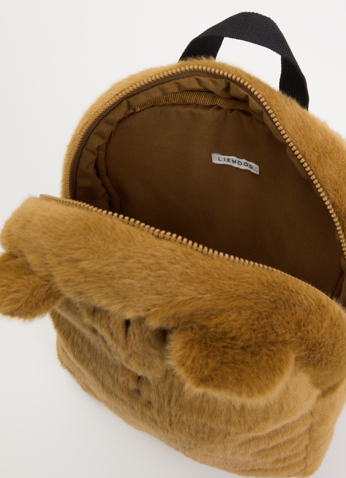 Liewood Denise Tiger Plush rugzak - detail 2 cognac