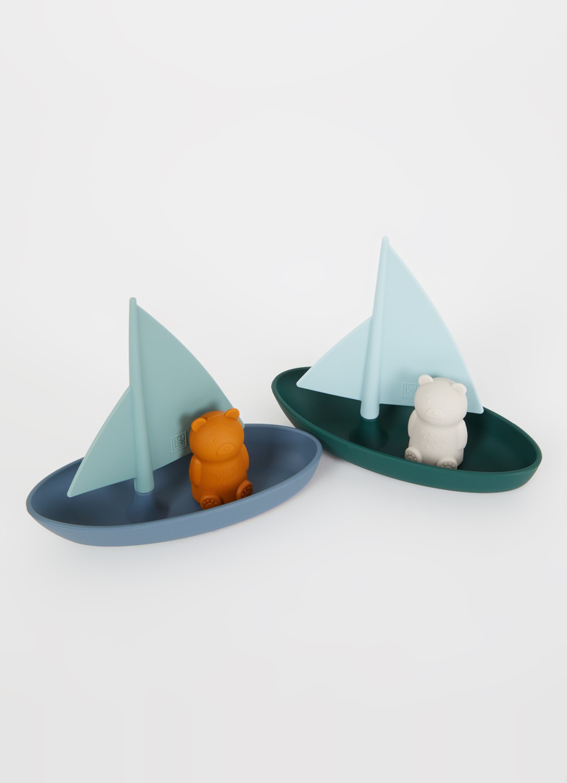 Liewood Ensley badspeelgoed boten set van 2 - voorkant 2 blauw