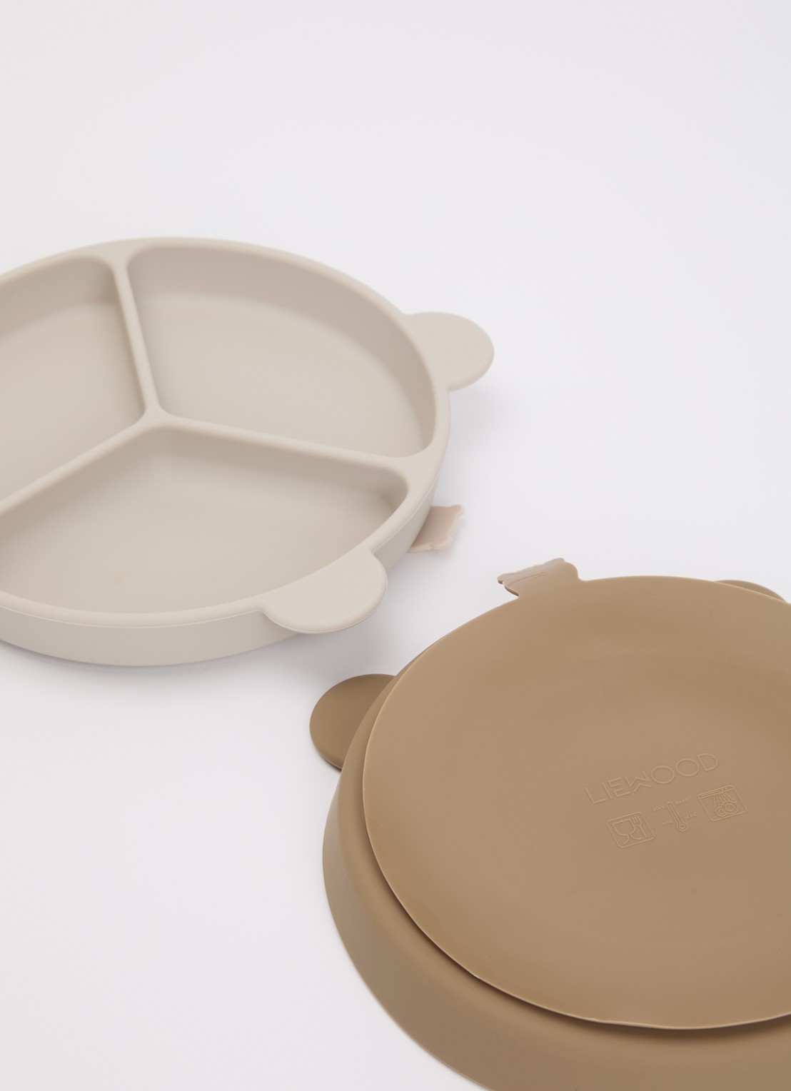 Liewood Stacy kinderbord 17 cm - voorkant 2 zand