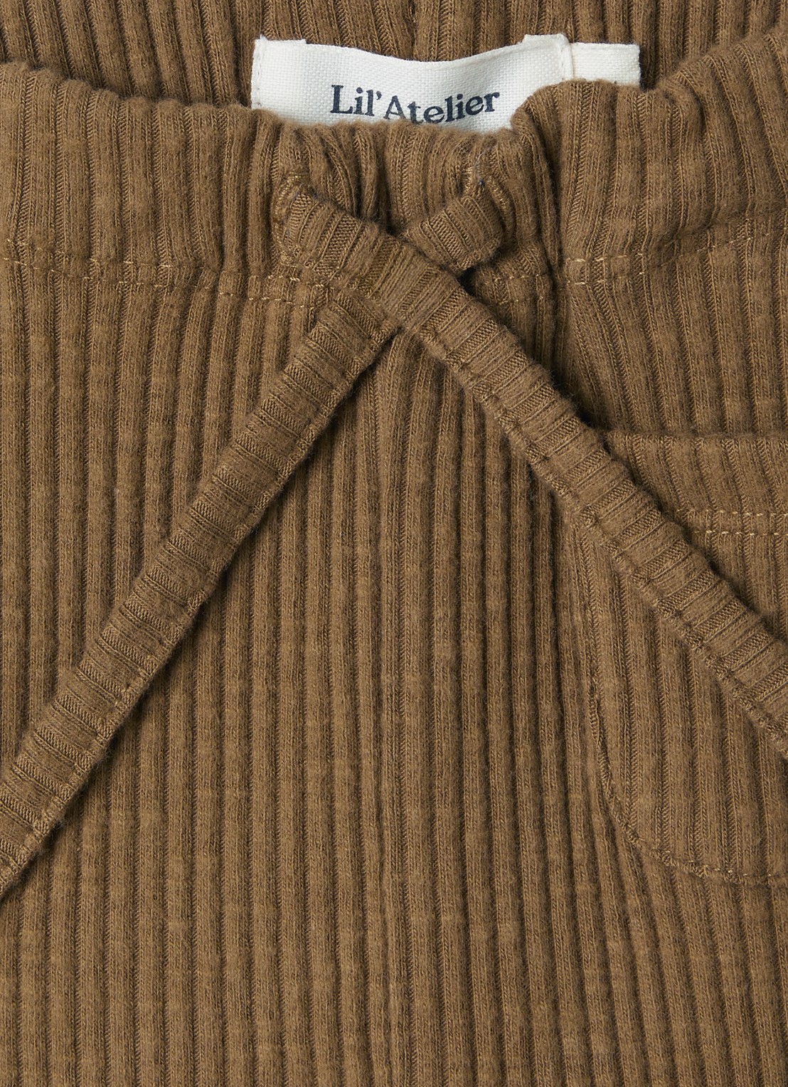 Lil 'Atelier Legging met ribstructuur - detail 3 bruin