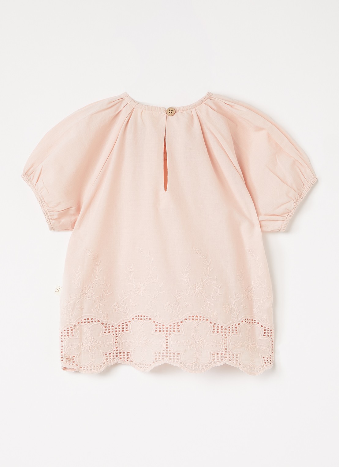 Lil 'Atelier NBFDayna top met broderie - voorkant 2 oudroze