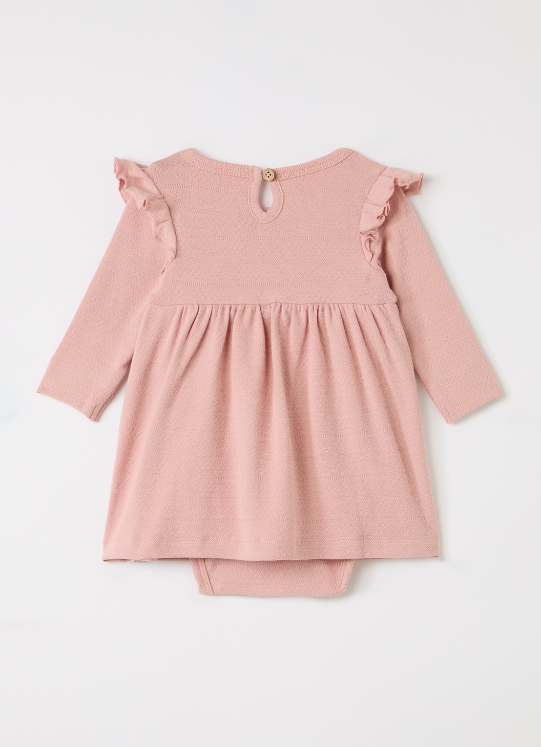 Lil 'Atelier NBFDimia jurk met rouches - achterkant 3 oudroze