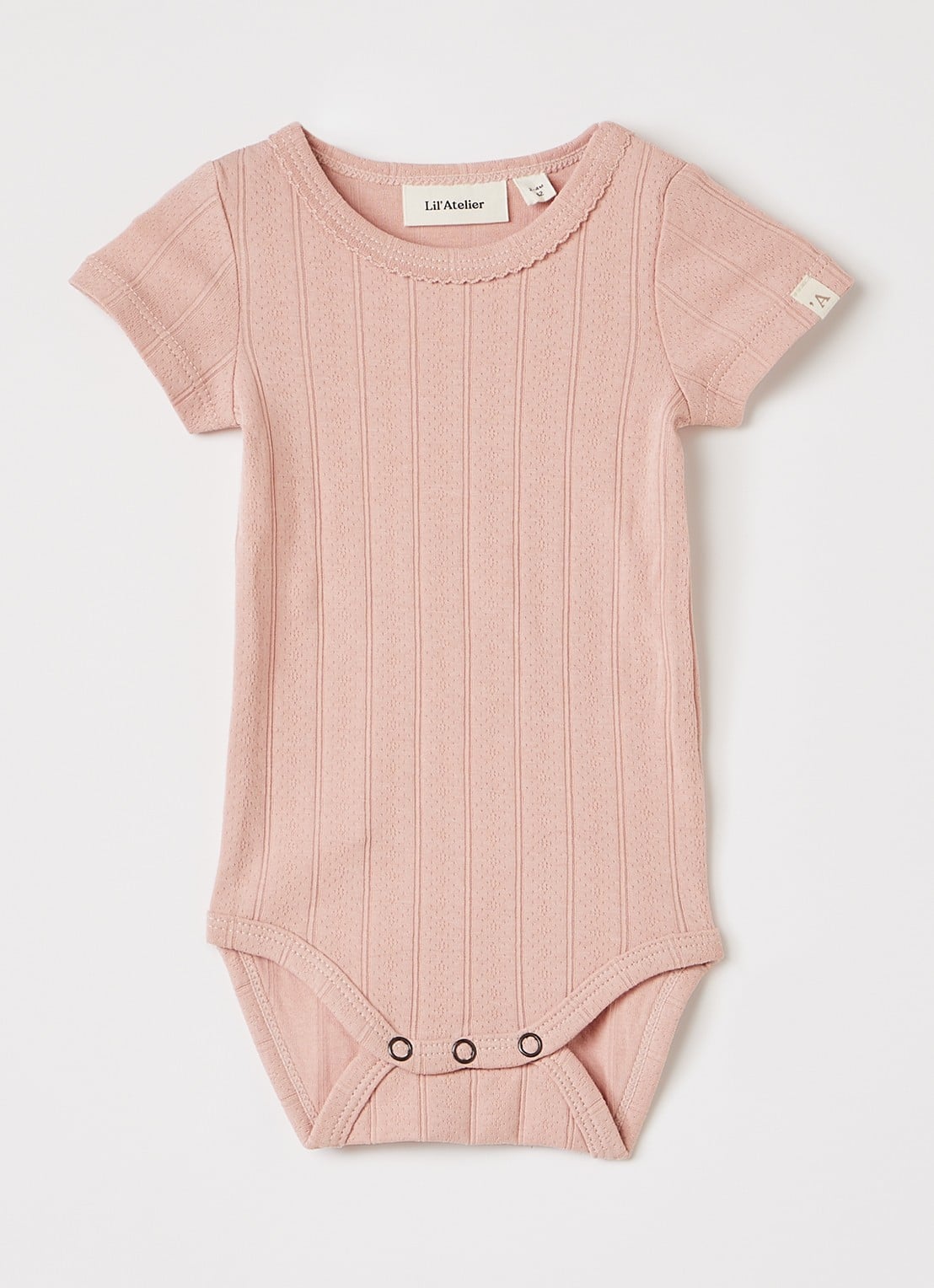 Lil 'Atelier NBFFalina romper - voorkant zalmroze