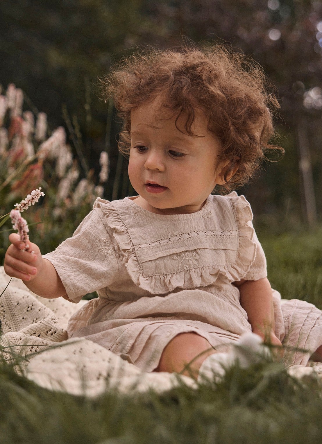 Lil 'Atelier NBFFerona tuniekjurk - voorkant 4 beige