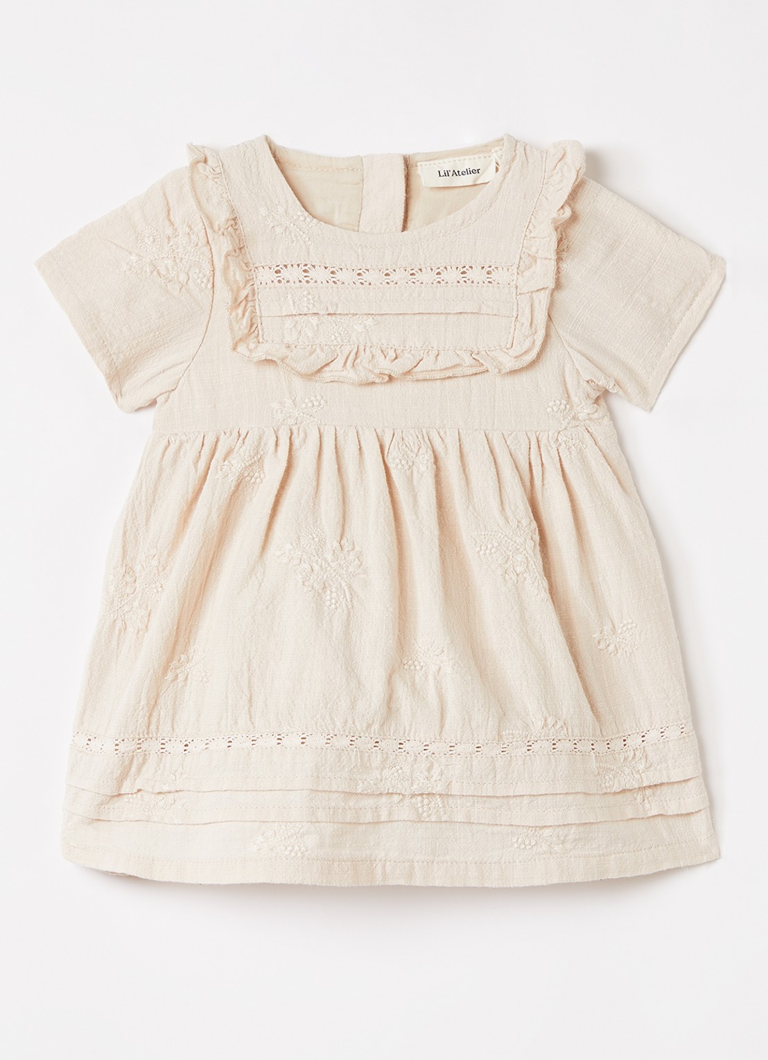 Lil 'Atelier NBFFerona tuniekjurk - voorkant 5 beige