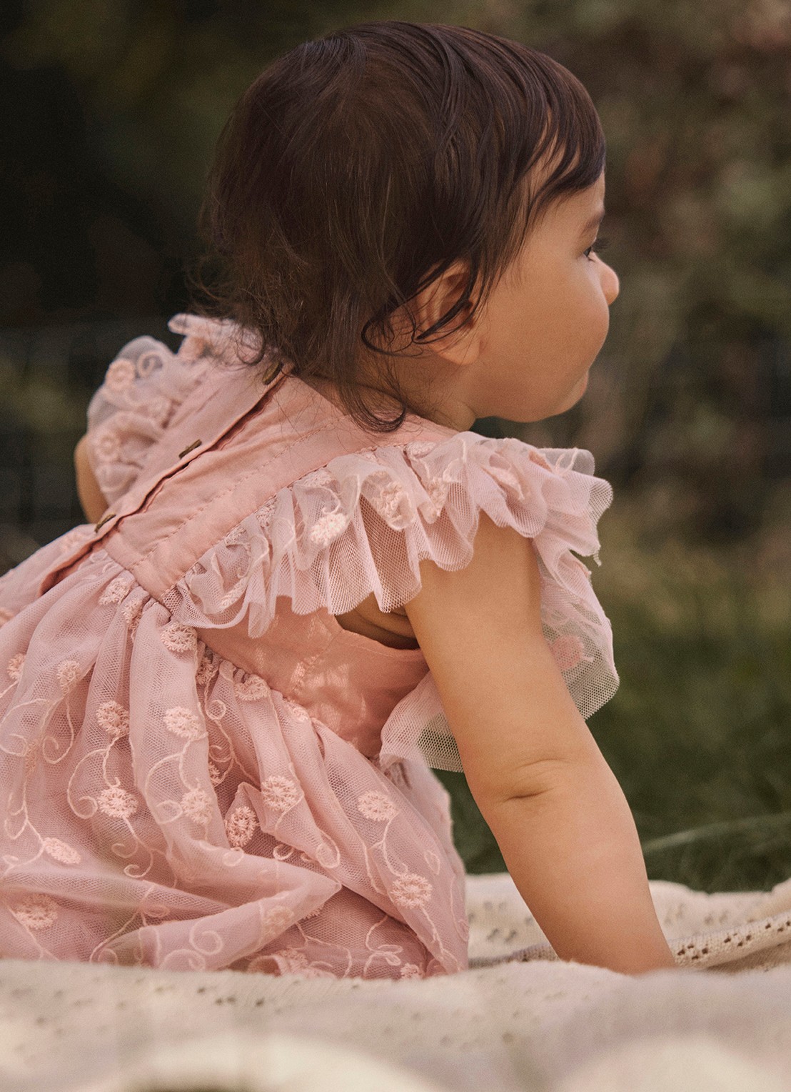 Lil 'Atelier NBFFeya tuniekjurk met tule - detail 4 roze