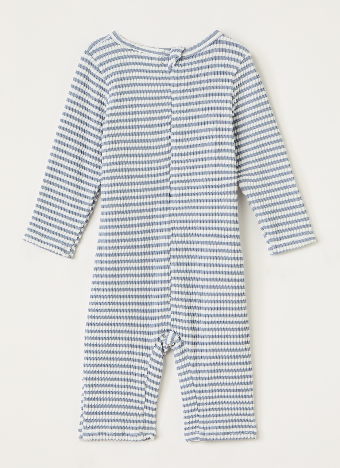 Lil 'Atelier NBFFredo babypak met streepprint - voorkant 2 staalblauw
