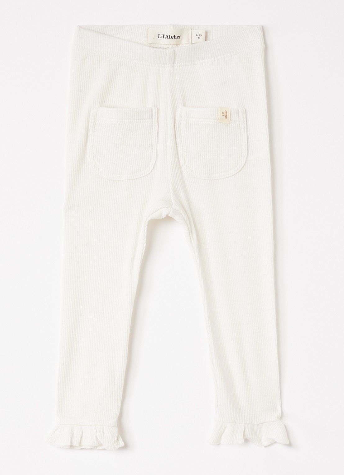 Lil 'Atelier NBFFrijo legging - voorkant 3 gebroken wit