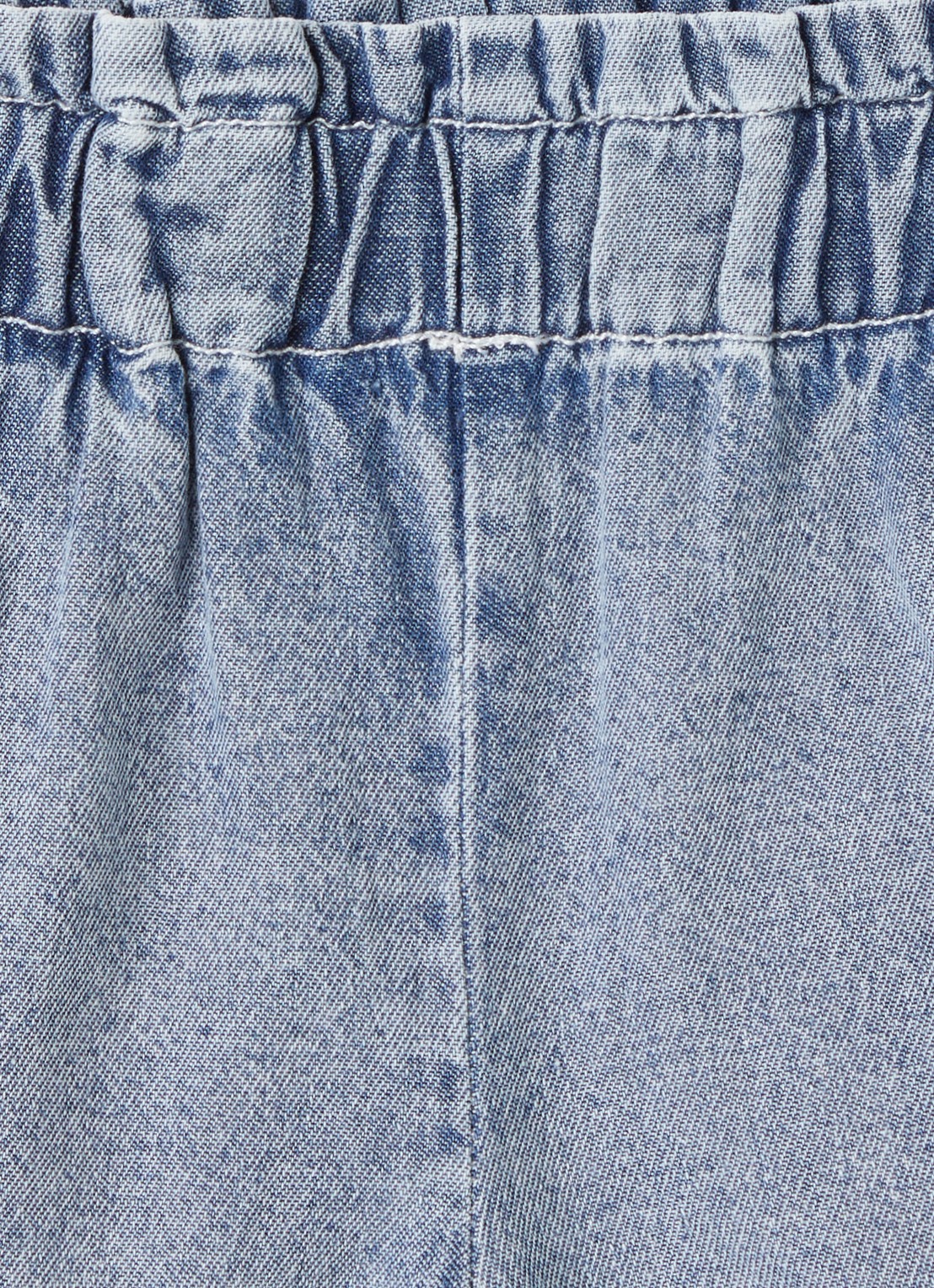 Lil 'Atelier NBFFunda loose fit korte broek van denim - detail 3 indigo