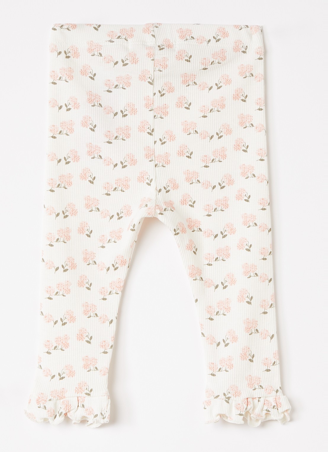 Lil 'Atelier NBFGago legging met bloemenprint - voorkant 4 gebroken wit
