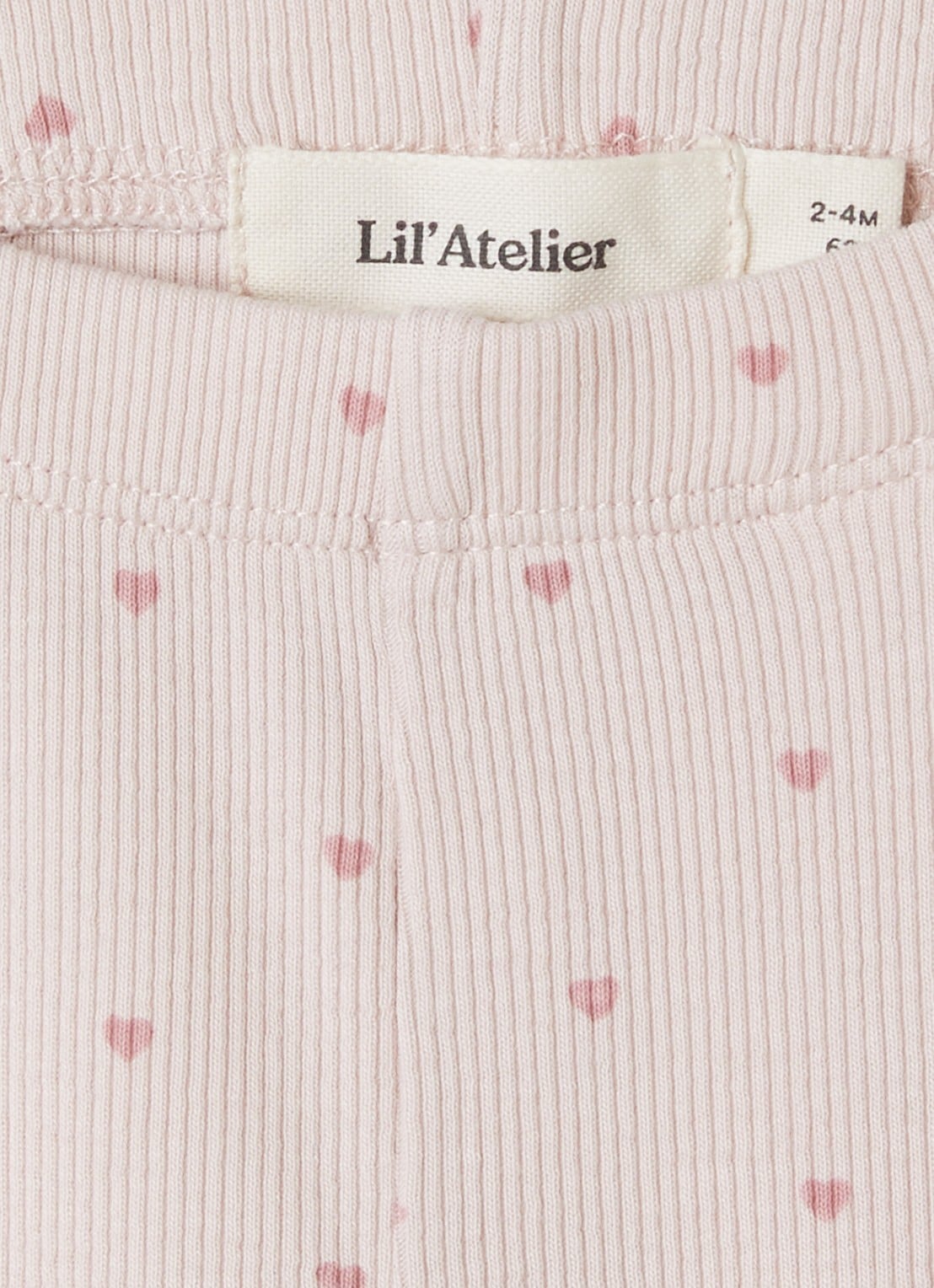 Lil 'Atelier NBFGago legging met bloemenprint - detail lichtroze
