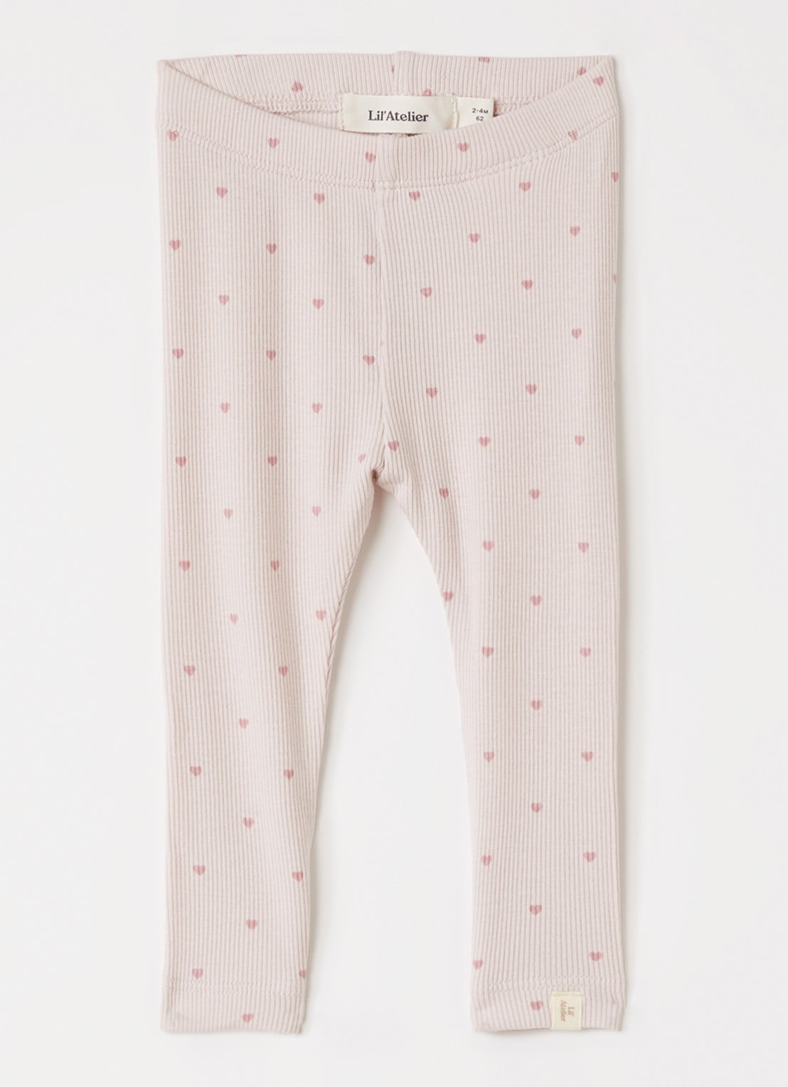 Lil 'Atelier NBFGago legging met bloemenprint - voorkant 2 lichtroze