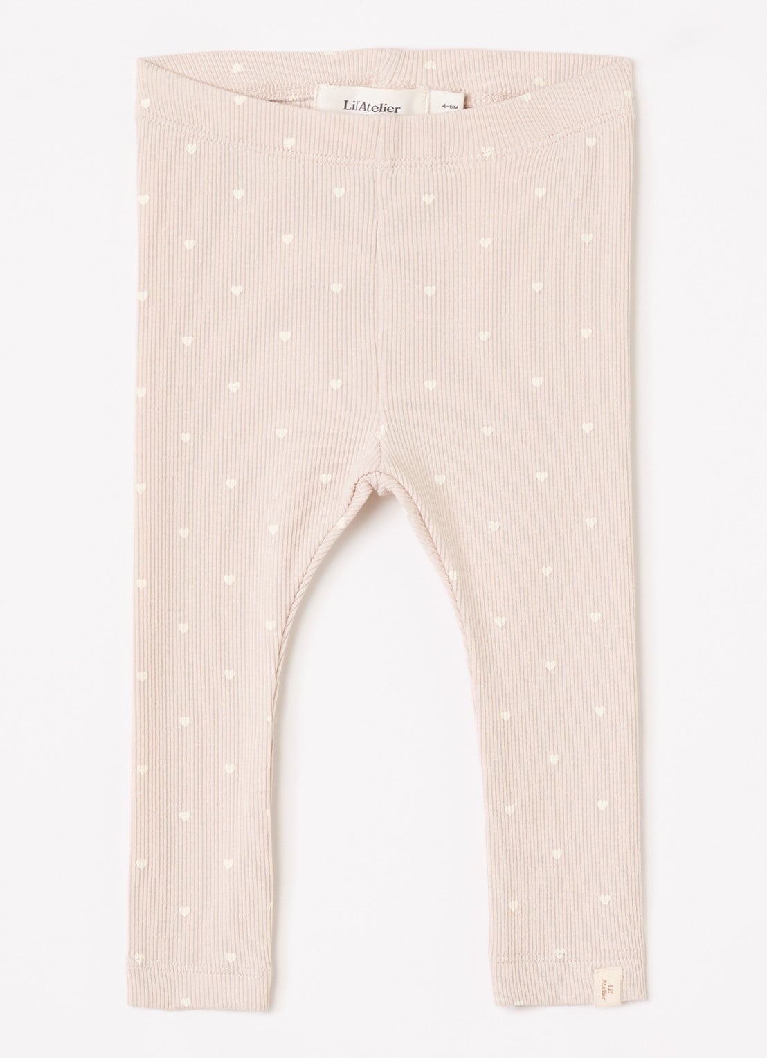 Lil 'Atelier NBFGago legging met print - voorkant taupe