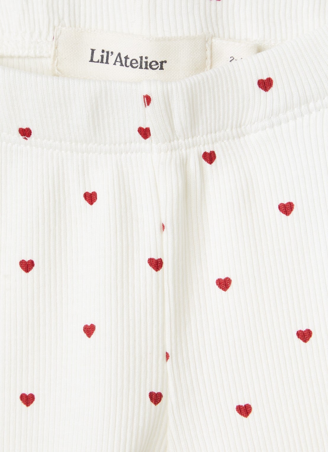 Lil 'Atelier NBFGago legging met print - detail 3 gebroken wit