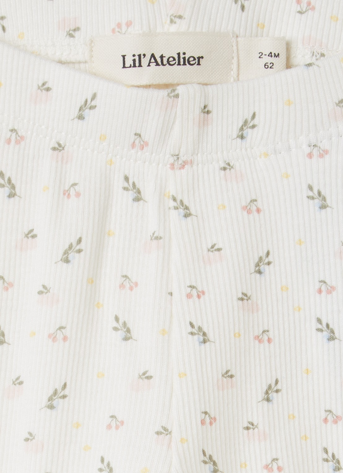 Lil 'Atelier NBFGago legging met print - detail 3 gebroken wit