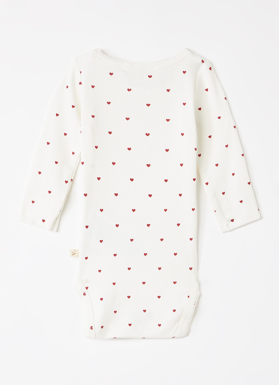 Lil 'Atelier NBFGago romper met print - voorkant 2 gebroken wit