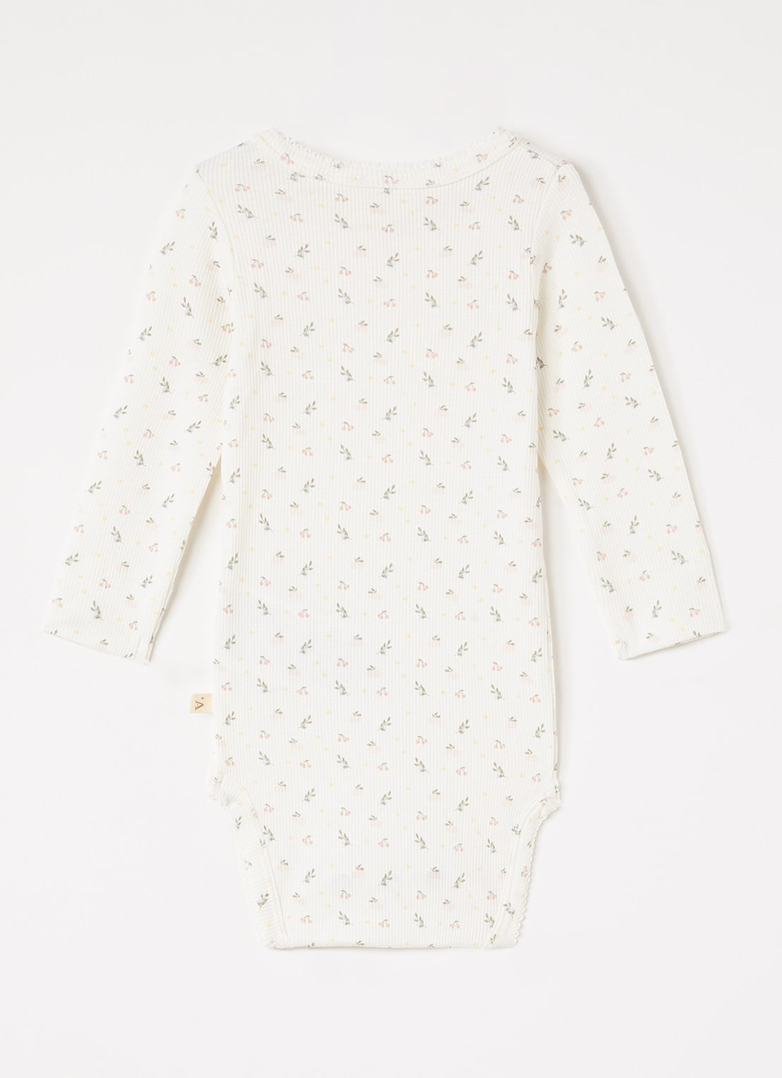 Lil 'Atelier NBFGago romper met print - voorkant 2 gebroken wit
