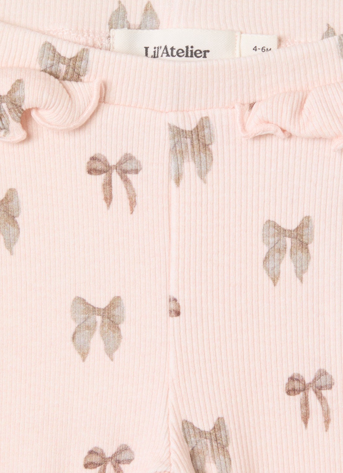 Lil 'Atelier NBFGavo legging met print  - detail 3 lichtroze